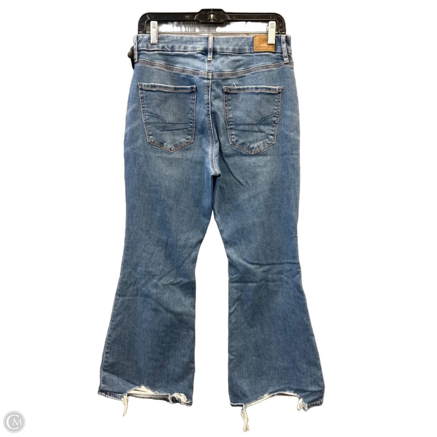 Jeans Flared By American Eagle In Blue Denim, Size: 10