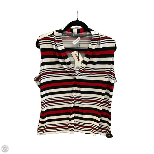 Top Sleeveless By Calvin Klein In Striped Pattern, Size: Xl