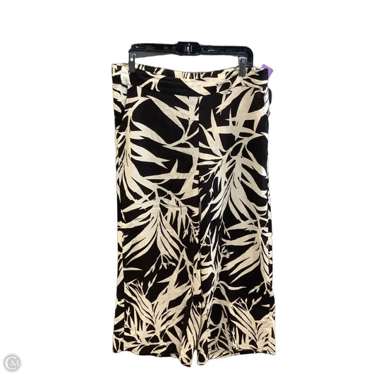Pants Linen By Rachel Zoe In Black & Cream, Size: 12