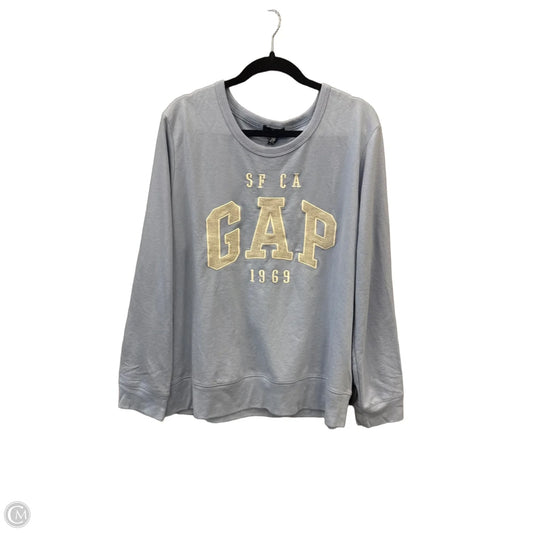 Sweatshirt Crewneck By Gap In Blue, Size: Xxl