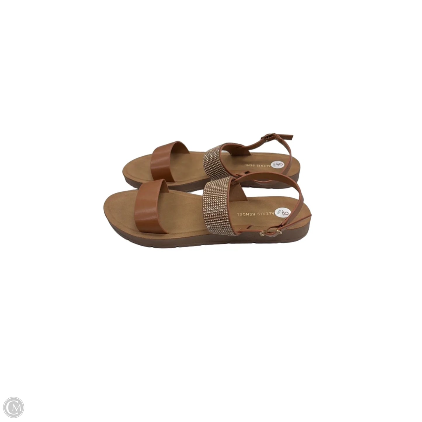 Sandals Flats By Clothes Mentor In Brown, Size: 8