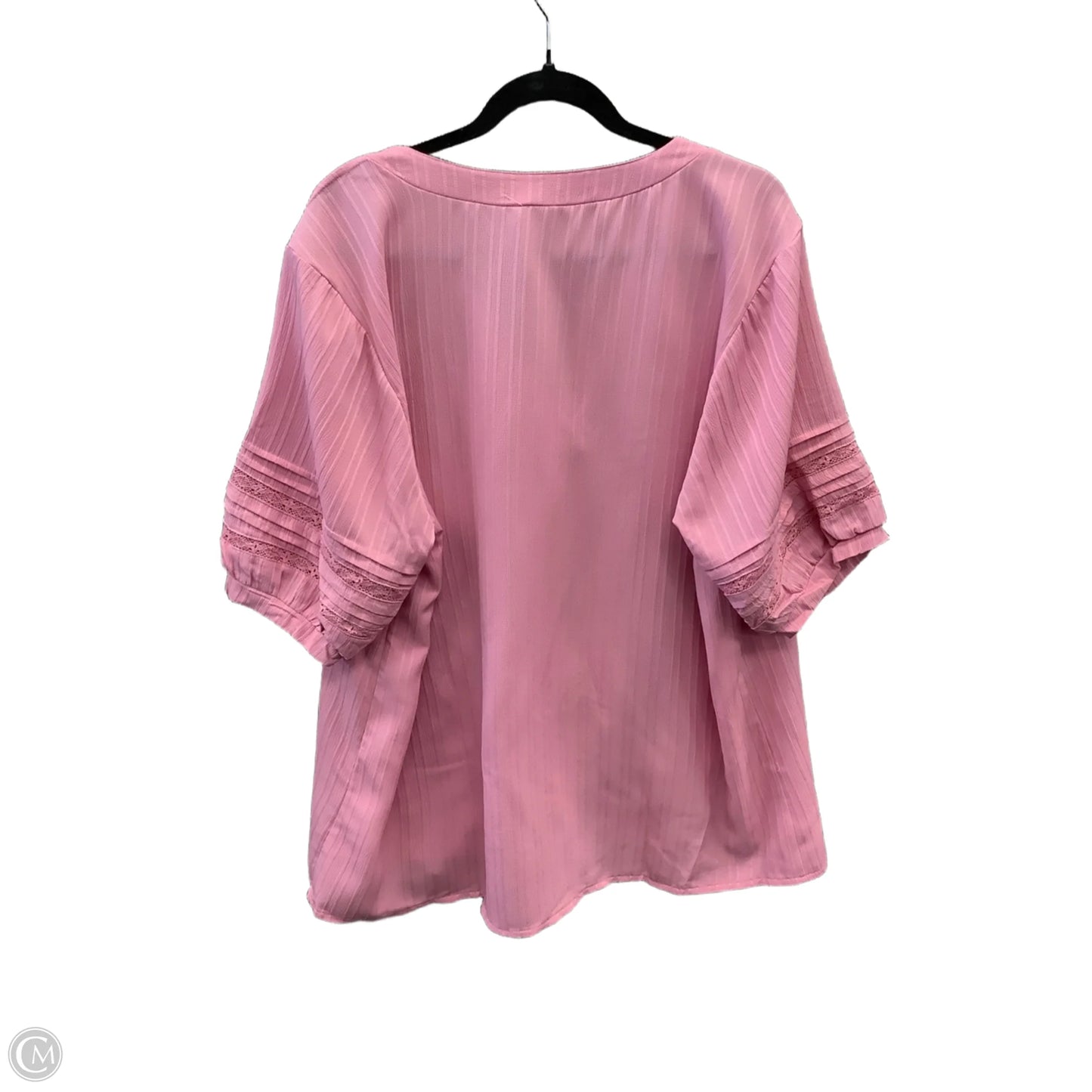 Top Short Sleeve By Clothes Mentor In Pink, Size: 3x
