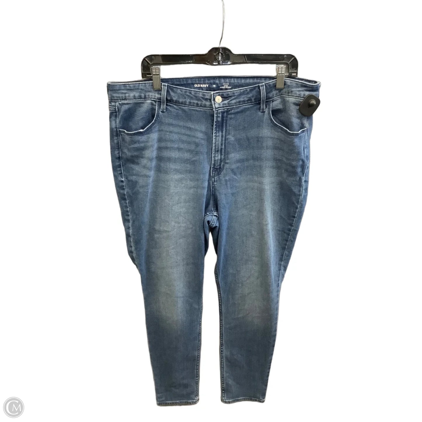 Jeans Skinny By Old Navy In Blue Denim, Size: 18