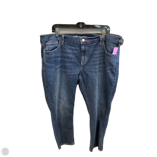 Jeans Boyfriend By Old Navy In Blue Denim, Size: 18