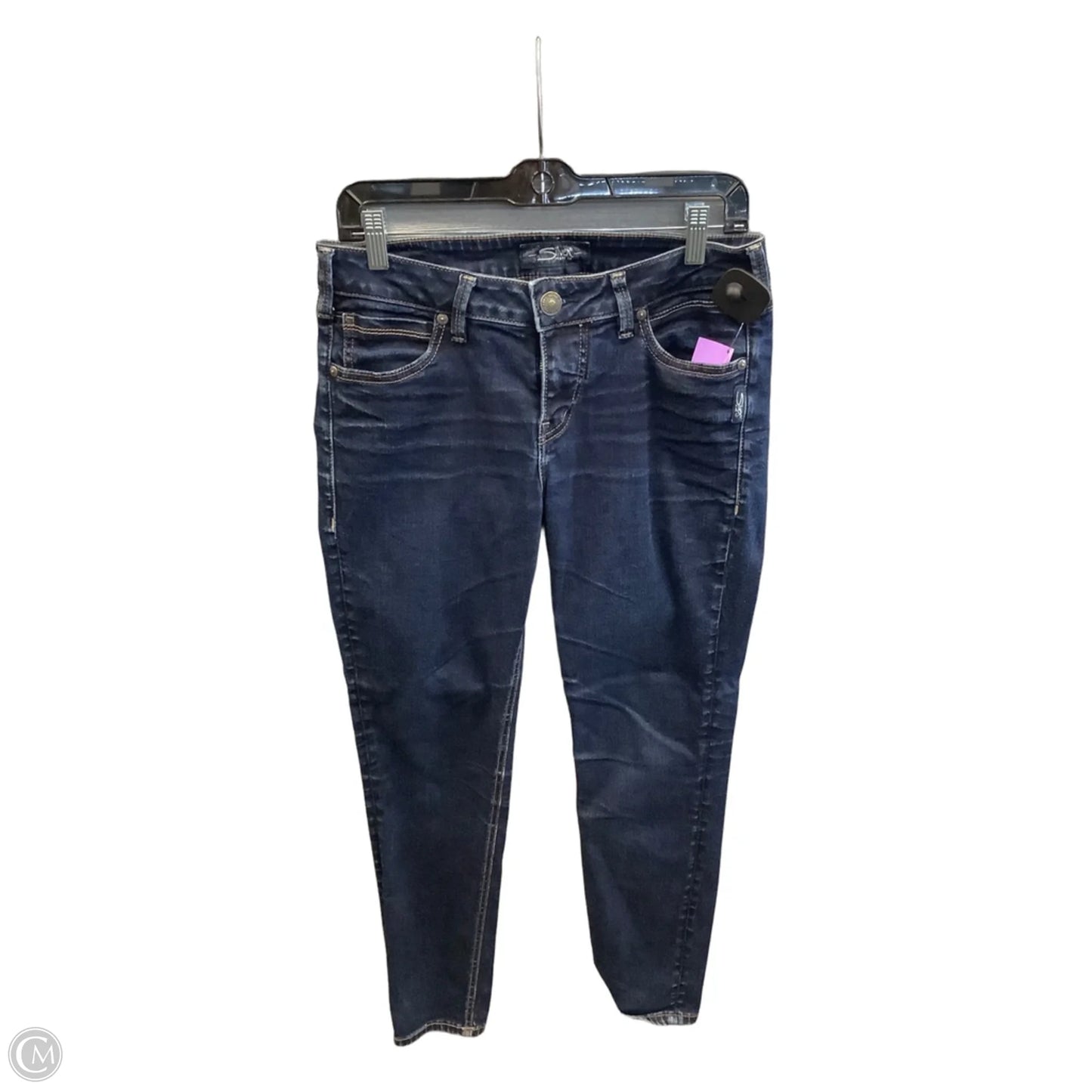 Jeans Skinny By Silver In Blue Denim, Size: 8