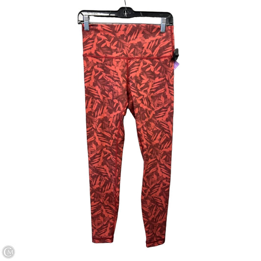 Athletic Leggings By Lululemon In Red, Size: M