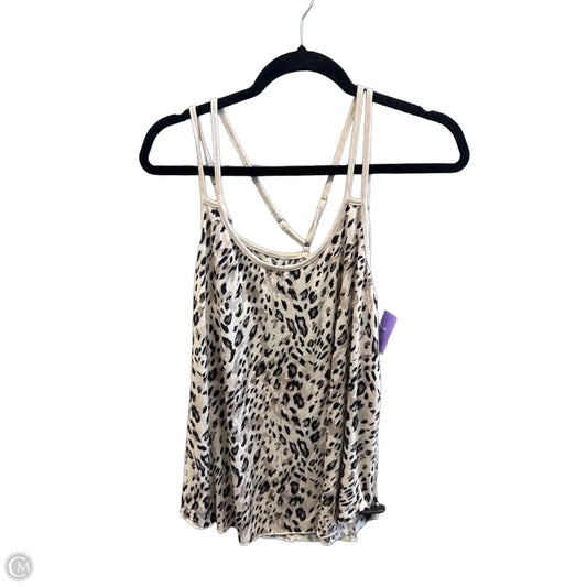 Top Sleeveless By Clothes Mentor In Leopard Print, Size: M