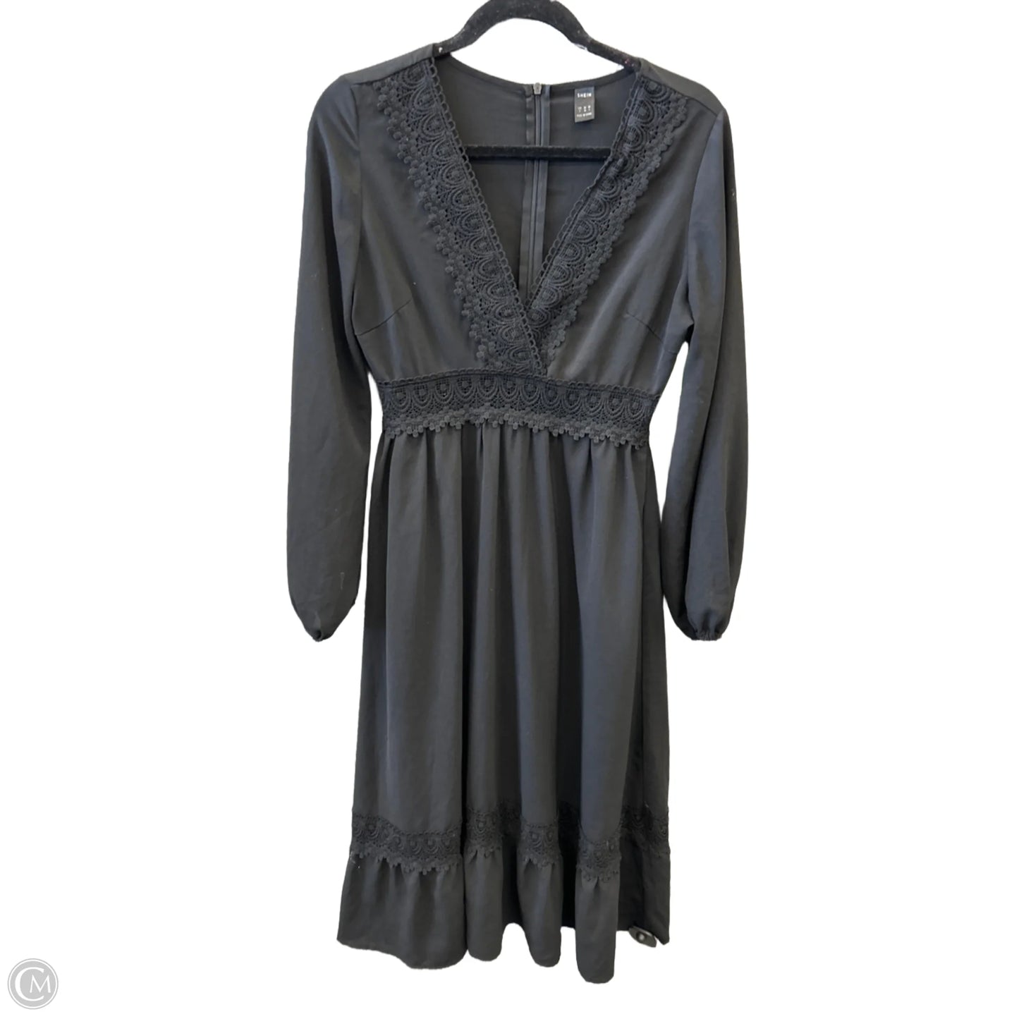 Dress Casual Midi By Shein In Black, Size: S