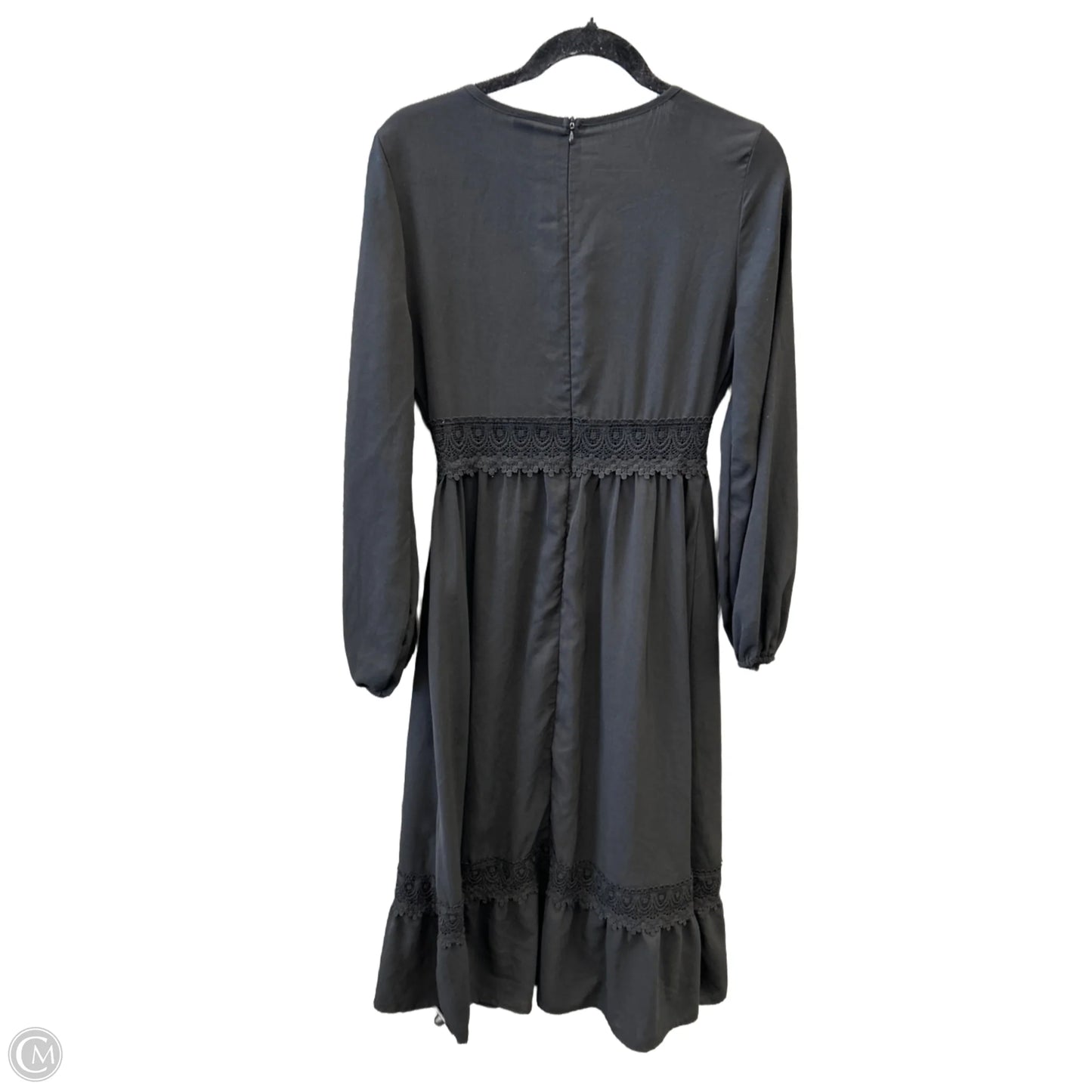 Dress Casual Midi By Shein In Black, Size: S