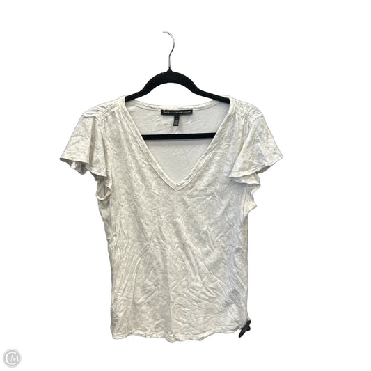 Top Short Sleeve By White House Black Market In Beige, Size: S