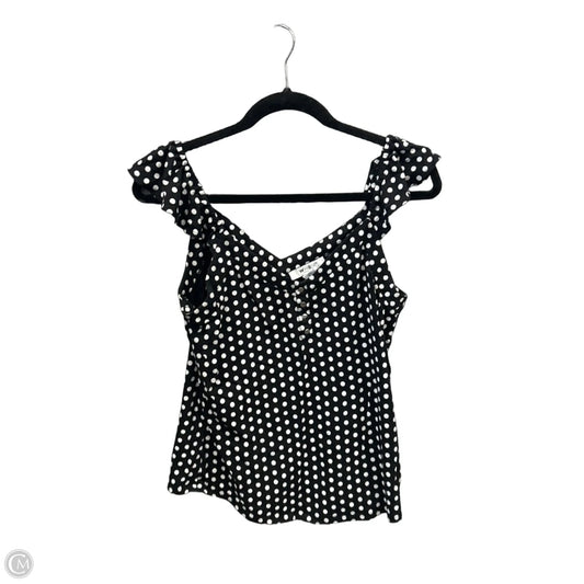 Top Sleeveless By White House Black Market In Polkadot Pattern, Size: S