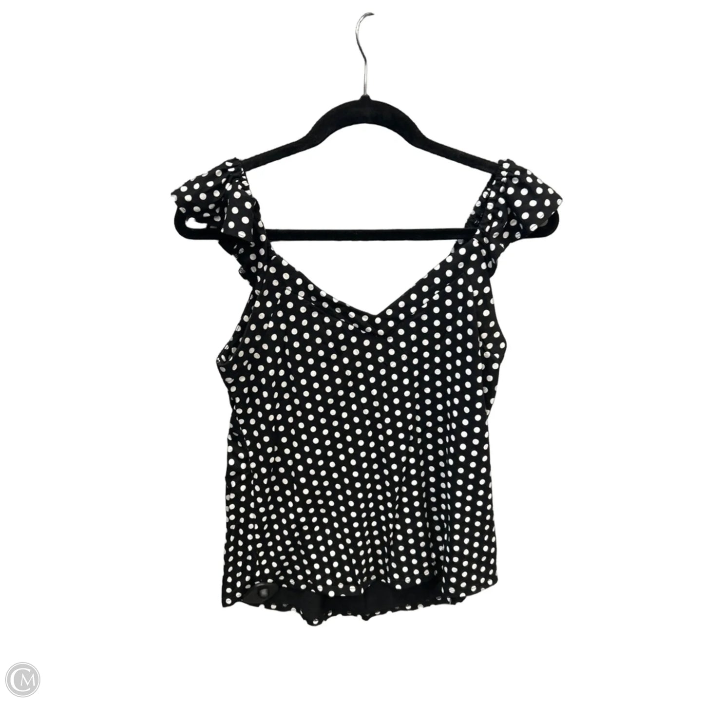 Top Sleeveless By White House Black Market In Polkadot Pattern, Size: S