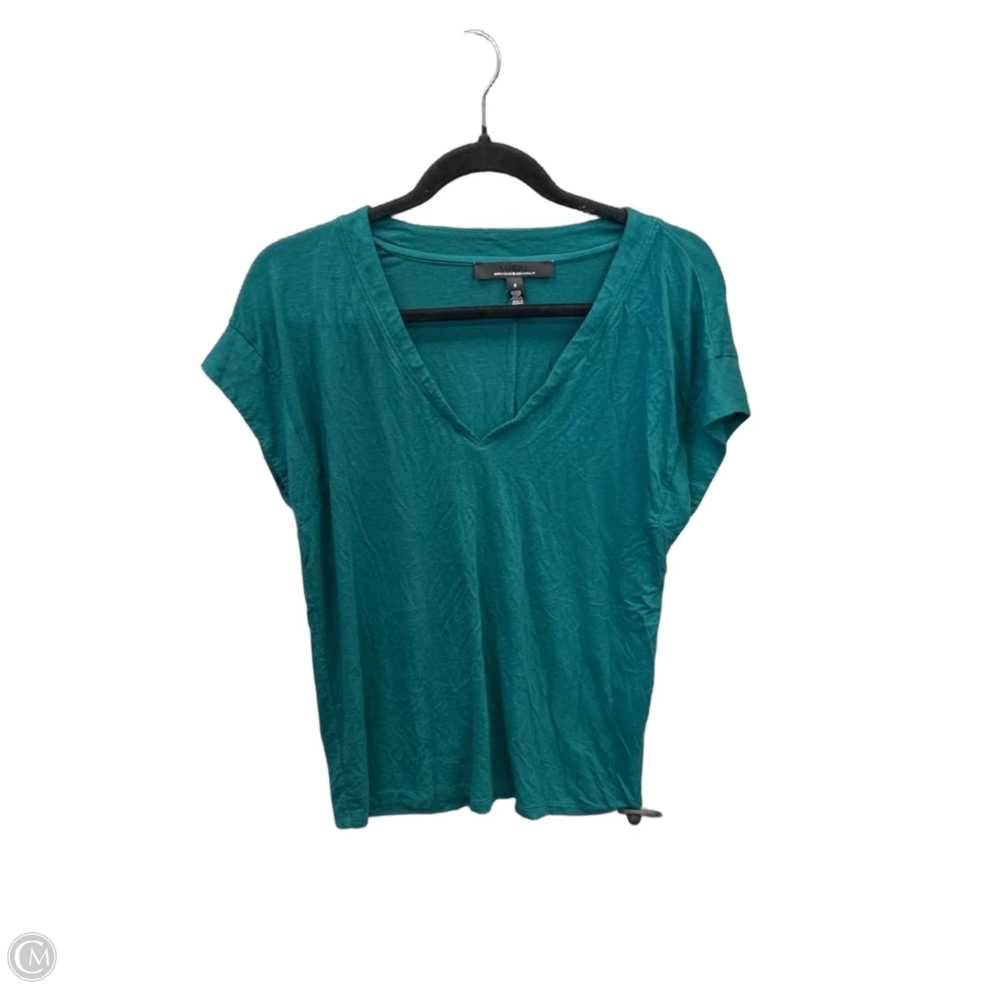 Top Short Sleeve Basic By White House Black Market In Green, Size: S