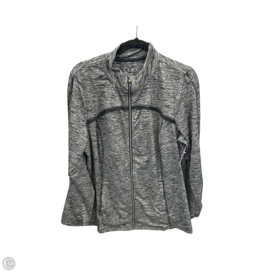 Athletic Jacket By Livi Active In Grey, Size: Xl