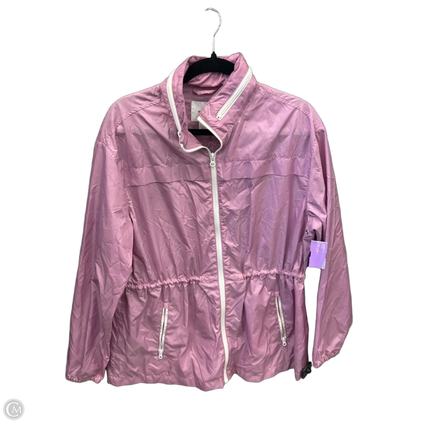 Jacket Windbreaker By Old Navy In Pink, Size: L