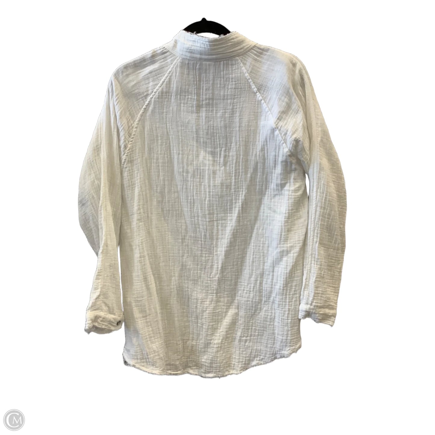 Top Long Sleeve By Clothes Mentor In White, Size: S