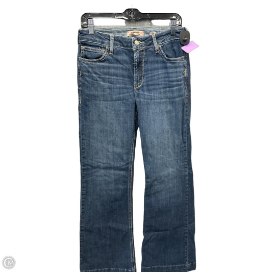 Jeans Boot Cut By Ariat In Blue Denim, Size: 10