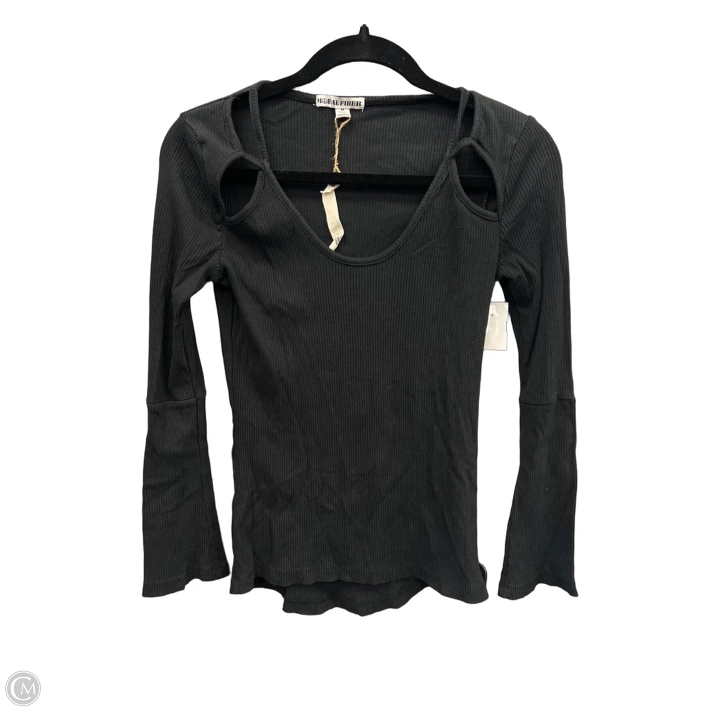 Top Long Sleeve By Clothes Mentor In Black, Size: M