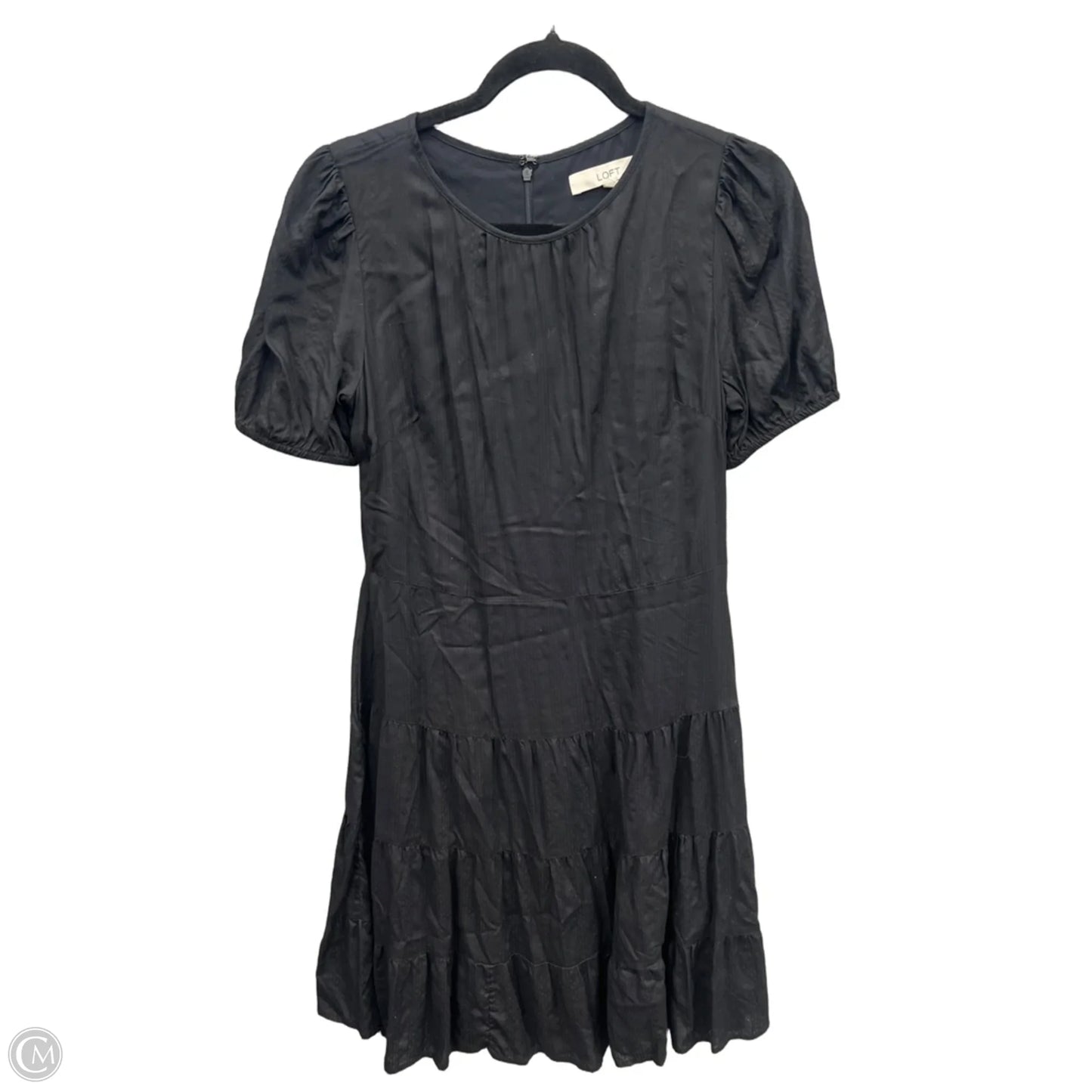 Dress Casual Midi By Loft In Black, Size: S