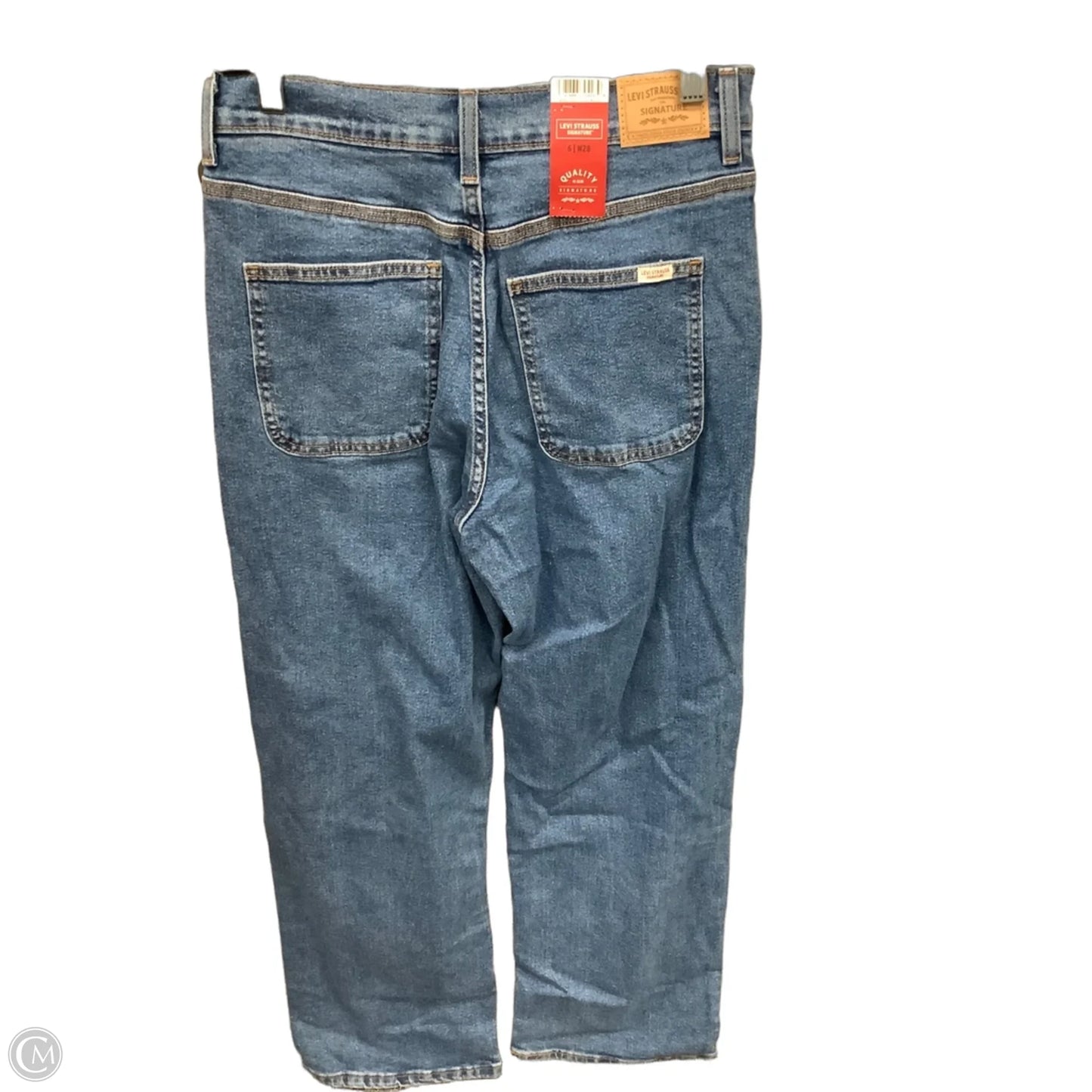 Jeans Straight By Levis In Blue Denim, Size: 6