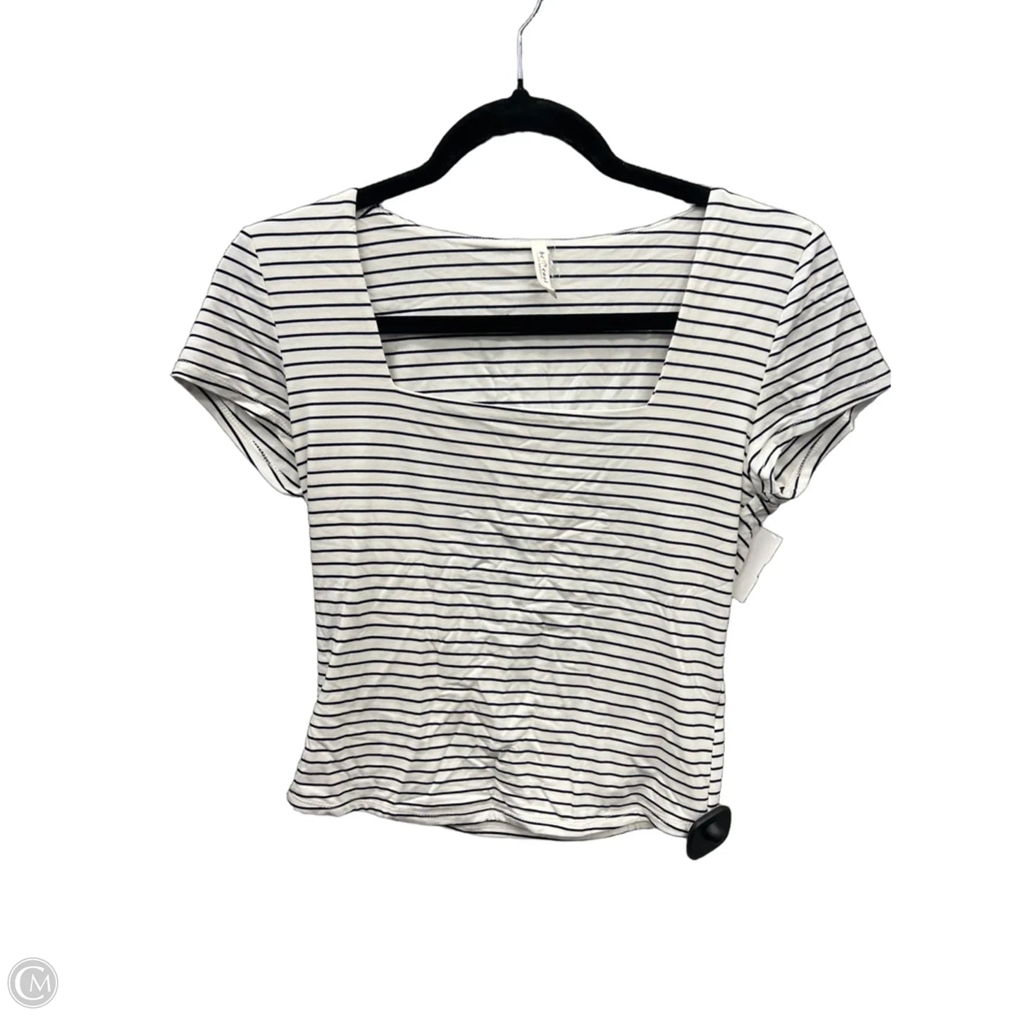 Top Short Sleeve By Be Cool In Striped Pattern, Size: M