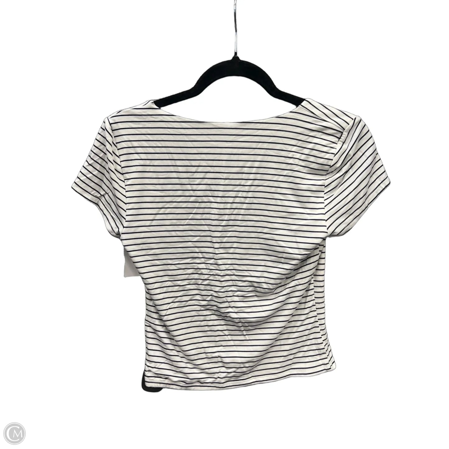 Top Short Sleeve By Be Cool In Striped Pattern, Size: M