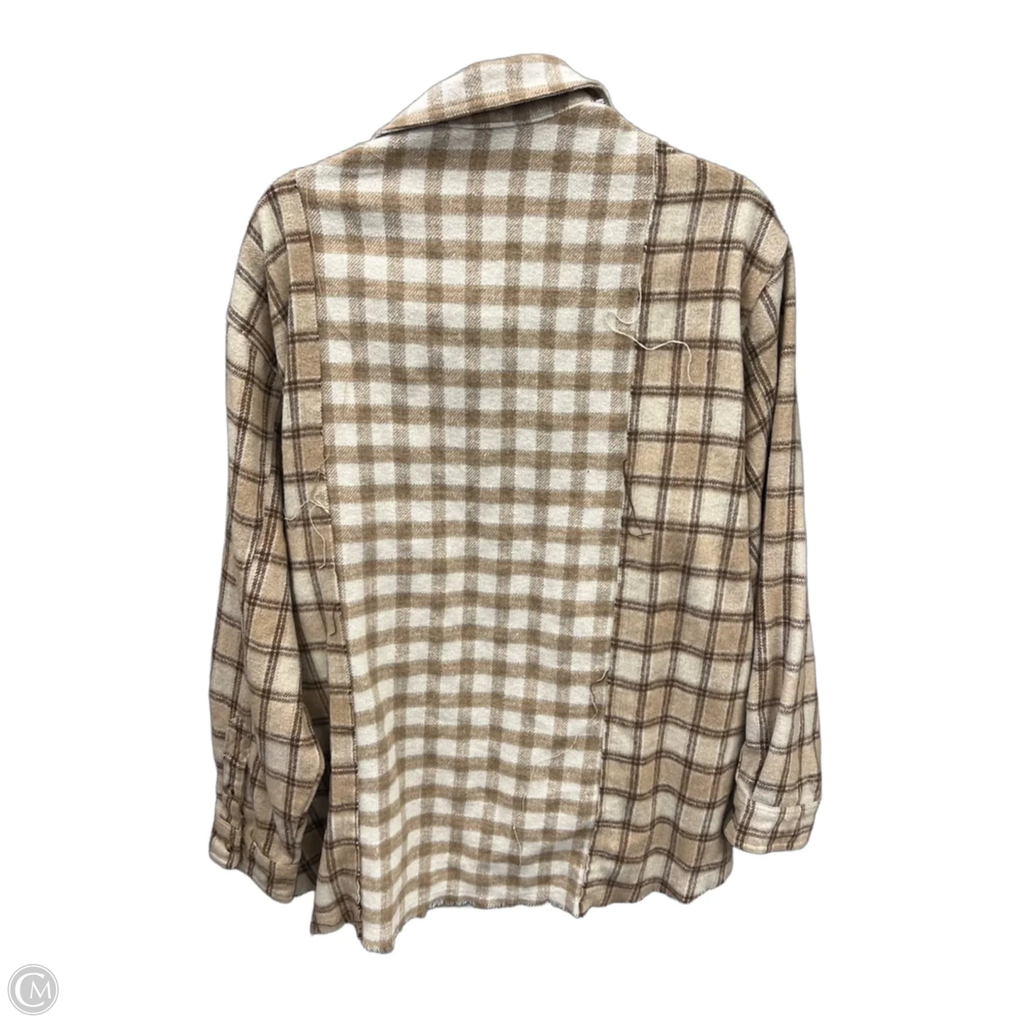 Top Long Sleeve By Papermoon In Brown, Size: M