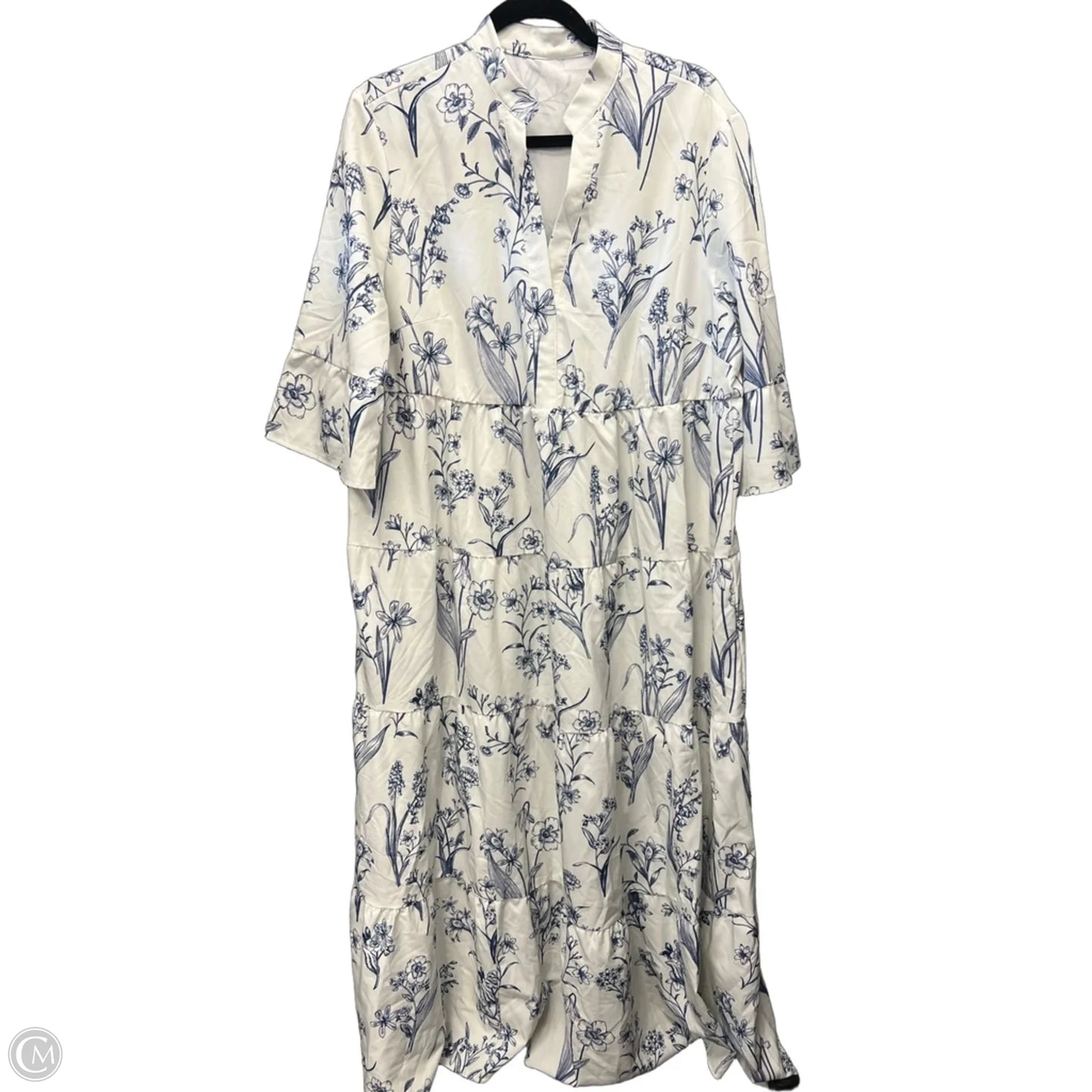 Dress Casual Maxi By Shein In Floral Print, Size: 1x
