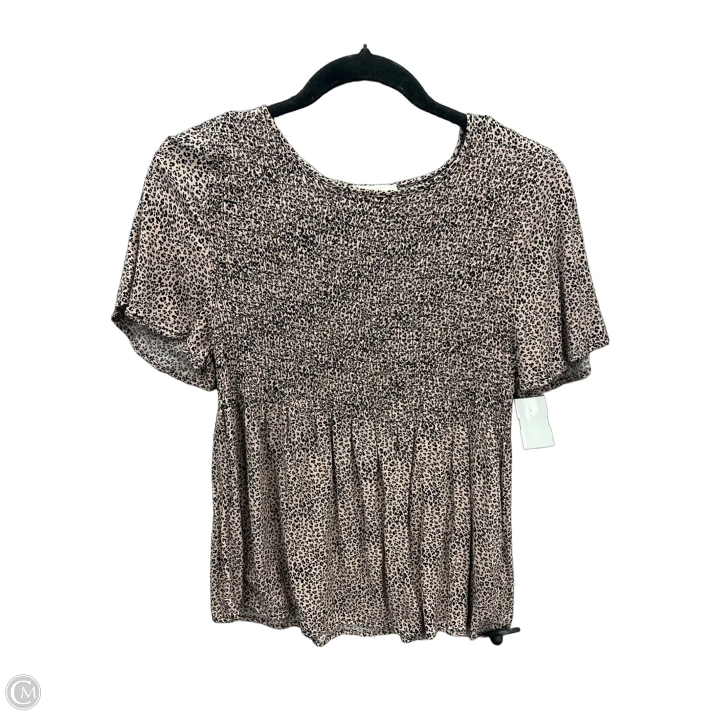 Top Short Sleeve By Urban Romantics In Animal Print, Size: L
