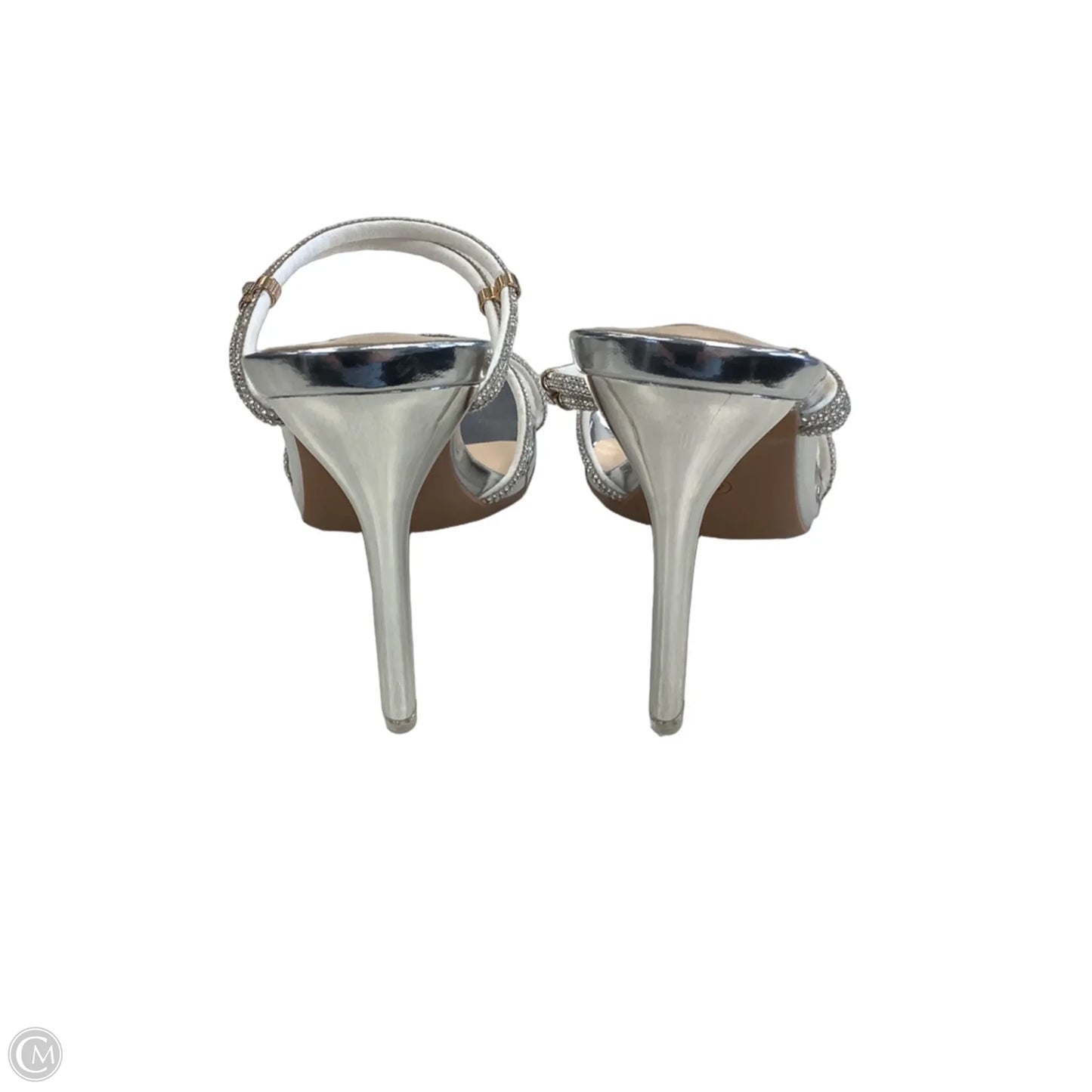 Shoes Heels Stiletto By Clothes Mentor In Silver, Size: 10.5