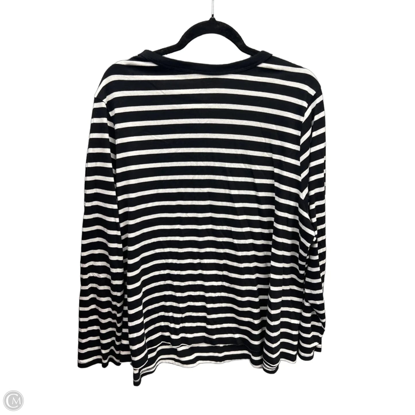 Top Long Sleeve By Old Navy In Black & White, Size: 2x