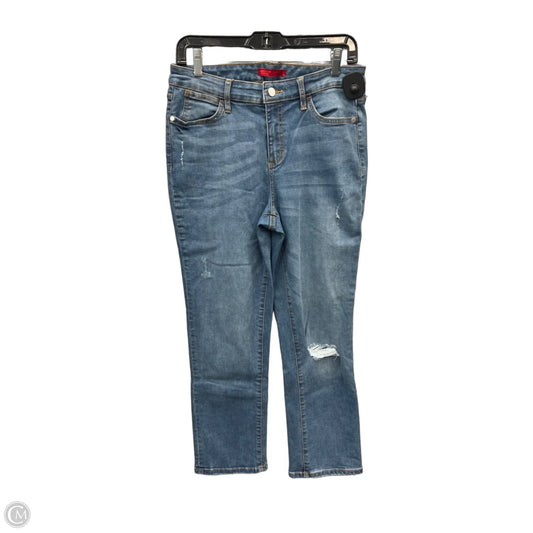 Jeans Straight By Jennifer Lopez In Blue Denim, Size: 12