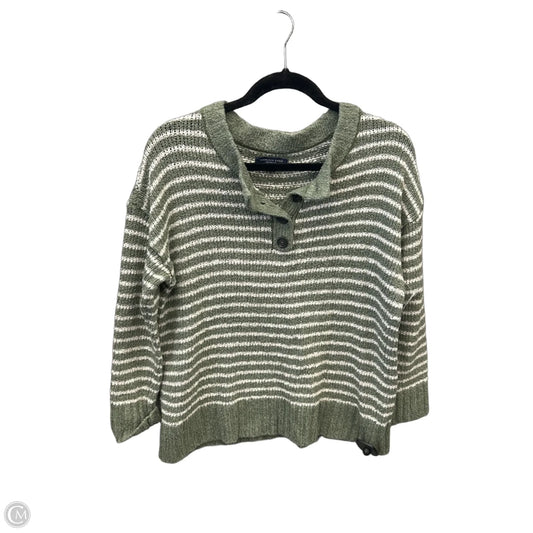 Sweater By American Eagle In Green & White, Size: S