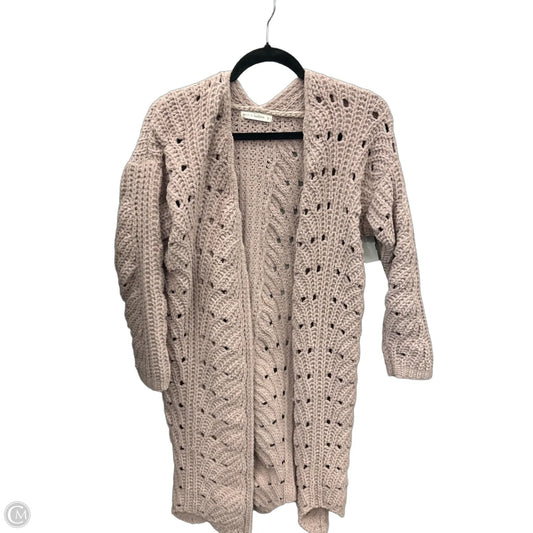 Sweater Cardigan By Moon And Madison In Mauve, Size: S