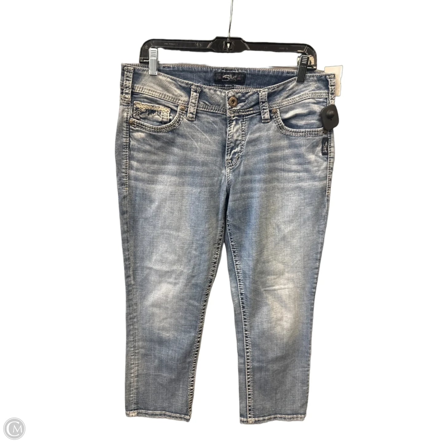 Capris By Silver In Blue Denim, Size: 14