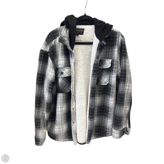 Jacket Shirt By Clothes Mentor In Plaid Pattern, Size: M