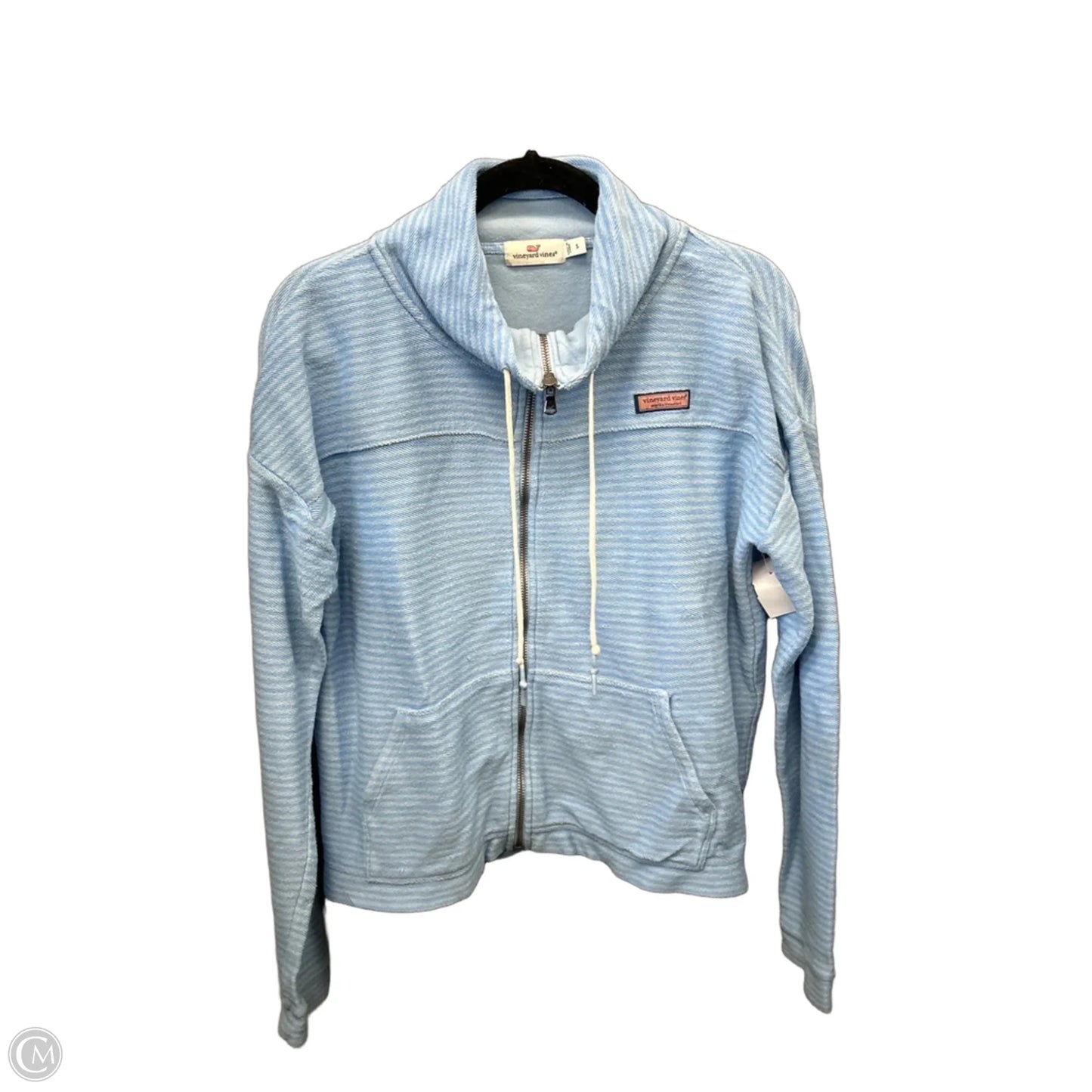 Sweatshirt Collar By Vineyard Vines In Blue, Size: S