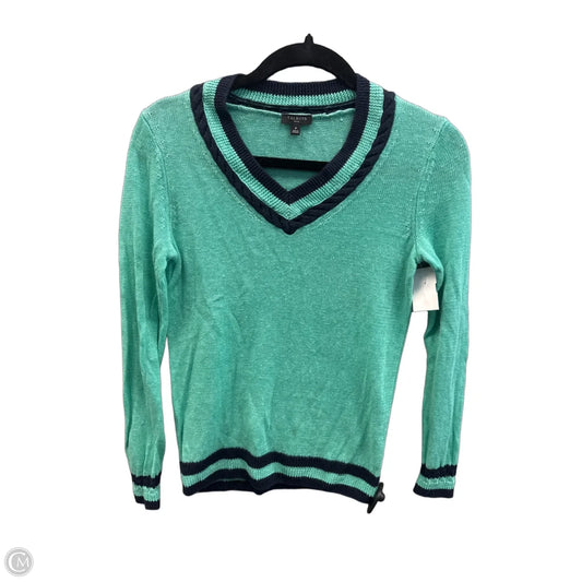 Top Long Sleeve By Talbots In Green, Size: Xsp