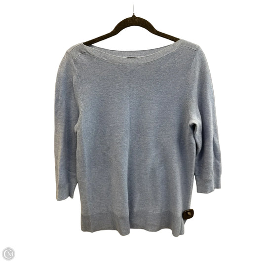 Top Long Sleeve Basic By Ann Taylor In Blue, Size: L