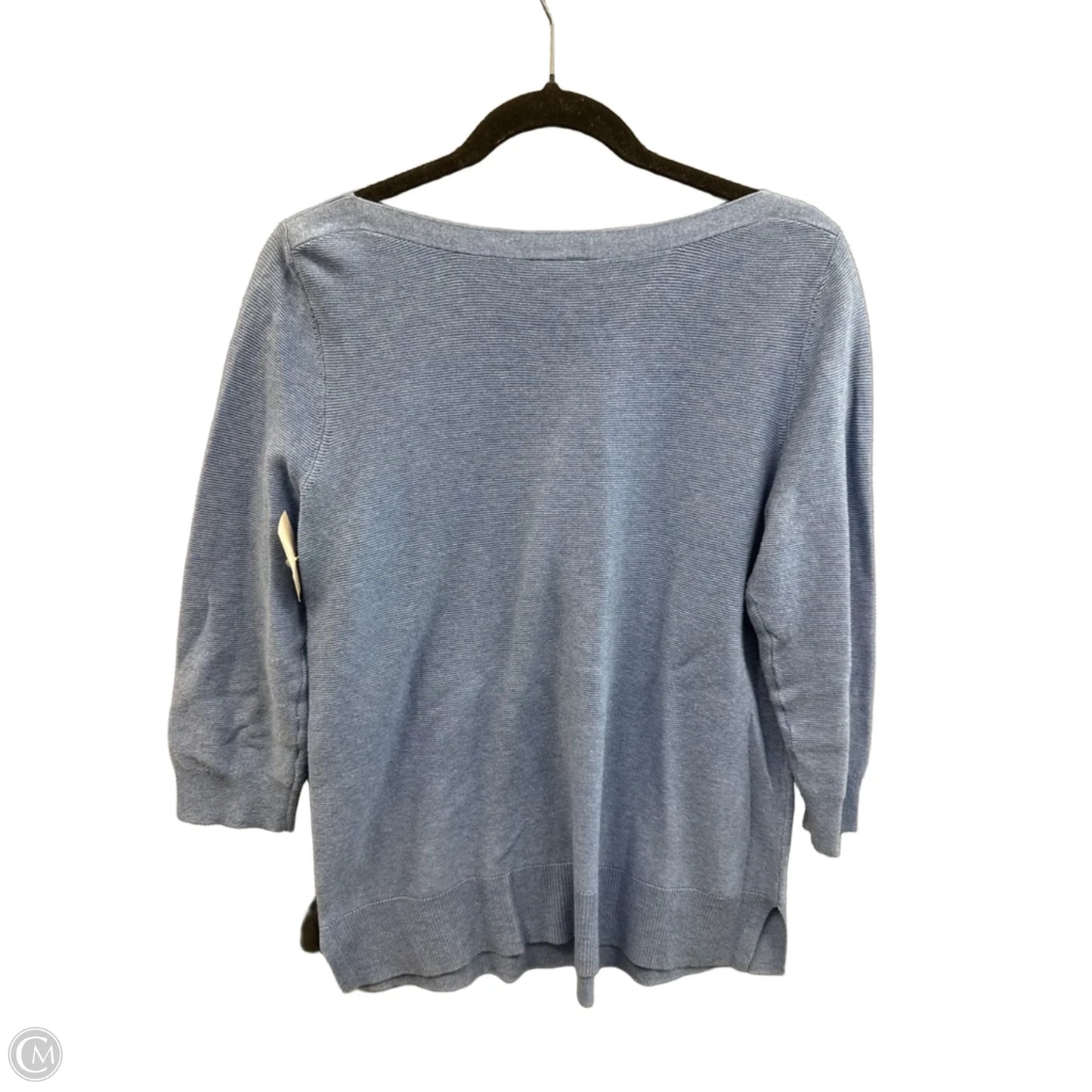 Top Long Sleeve Basic By Ann Taylor In Blue, Size: L