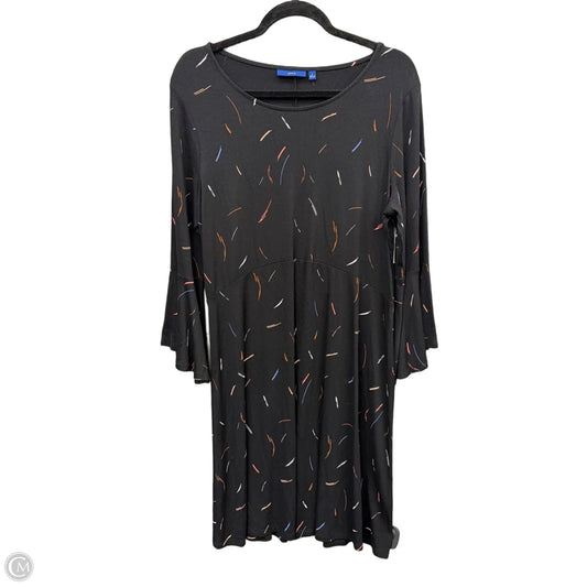 Dress Casual Midi By Apt 9 In Black, Size: L