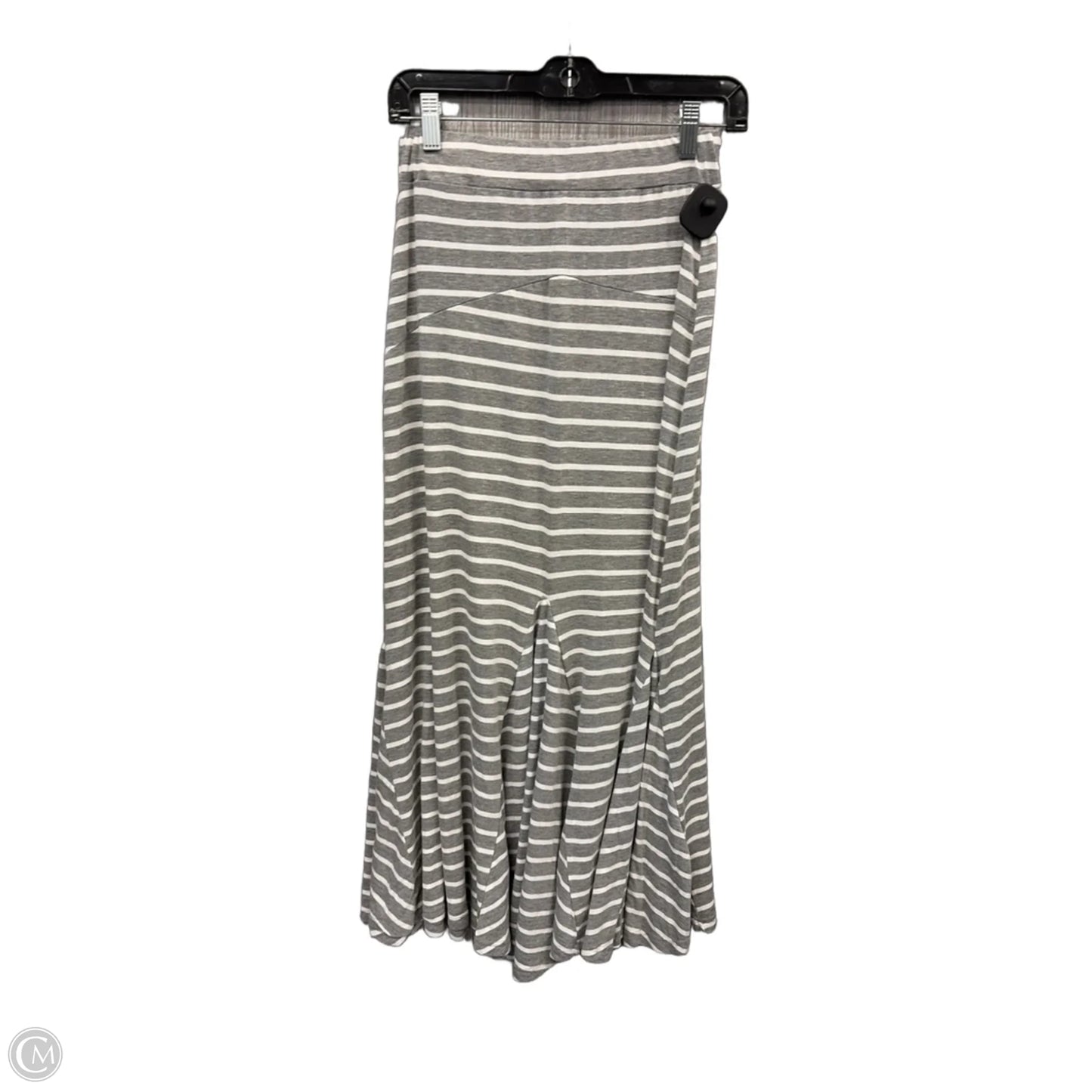 Skirt Maxi By Poof In Grey & White, Size: 4