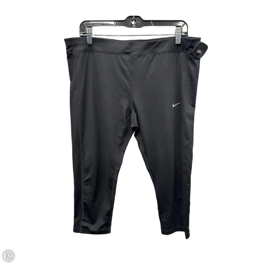 Athletic Leggings Capris By Nike Apparel In Black, Size: 1x