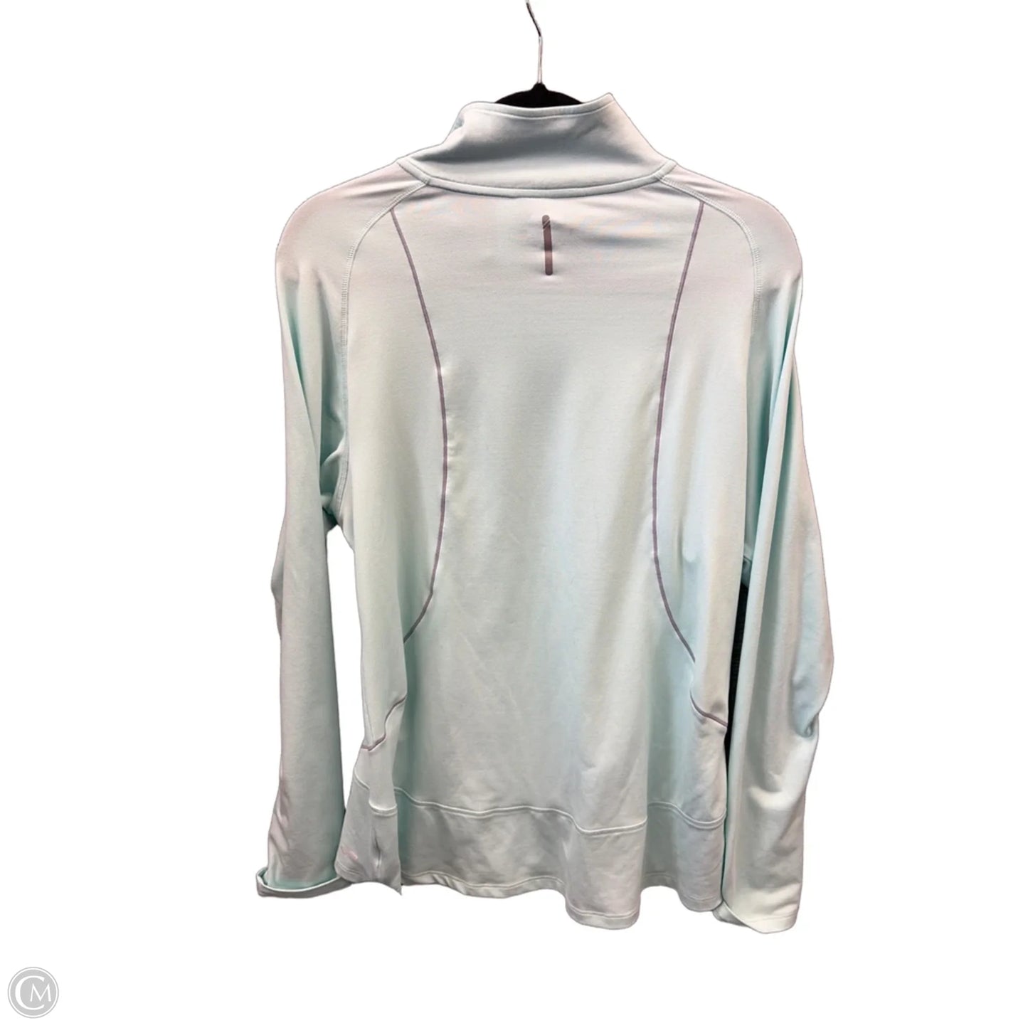 Athletic Top Long Sleeve Collar By Champion In Blue, Size: Xl