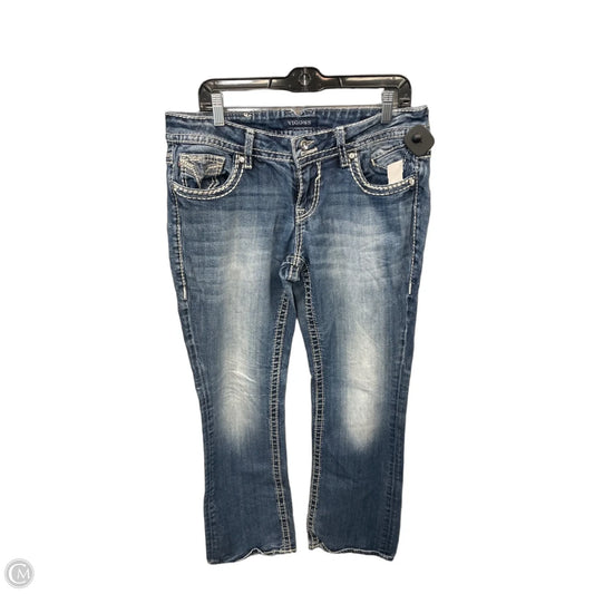 Jeans Boot Cut By Vigoss In Blue Denim, Size: 14