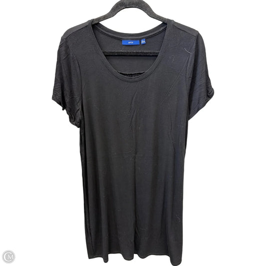 Dress Casual Midi By Apt 9 In Black, Size: L