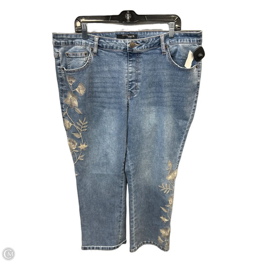 Jeans Straight By Stitch Star In Blue Denim, Size: 20