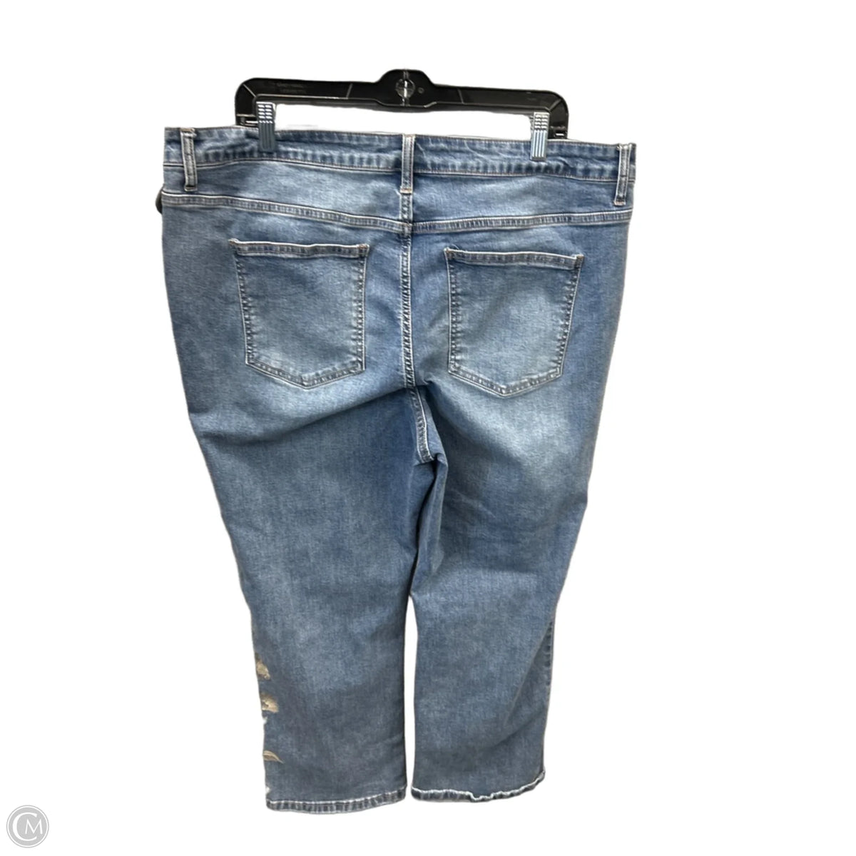 Jeans Straight By Stitch Star In Blue Denim, Size: 20