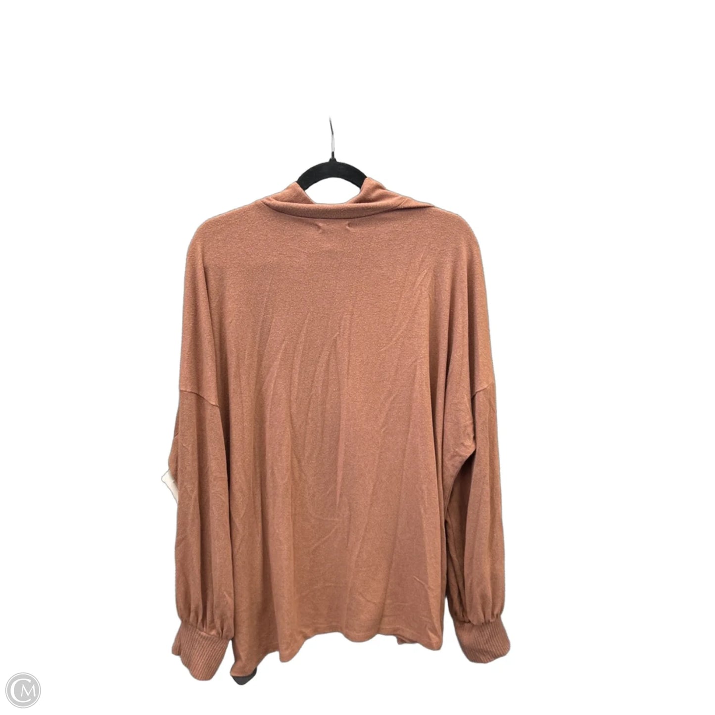 Top Long Sleeve By Maurices In Brown, Size: 2x