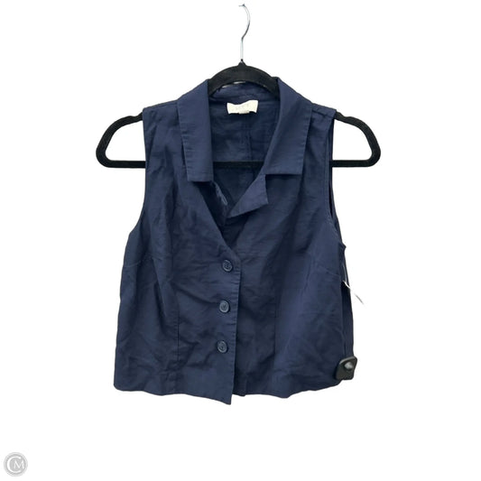 Vest Other By Loft In Navy, Size: Xs